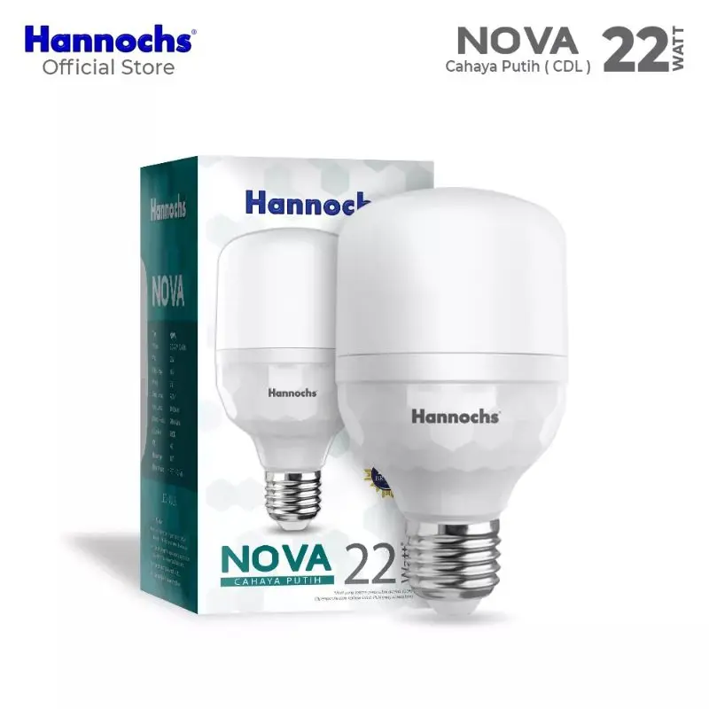 Hannochs Lampu LED Nova 22 Watt Super Terang - Putih/Coolday 7