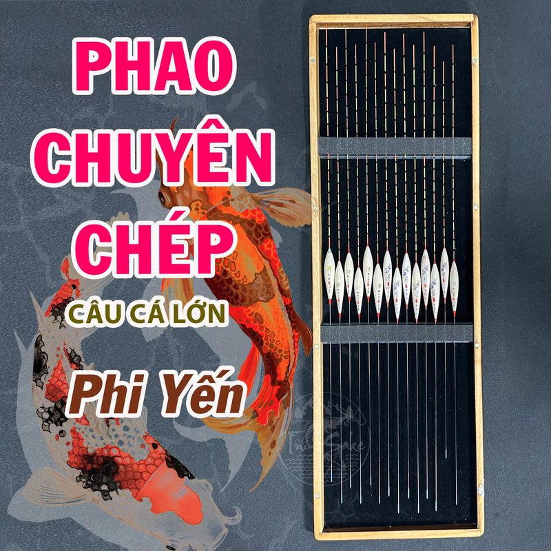 Phao Phi Yến-chuyên câu cá chép-bầu phao cỏ tự nhiên, nhịp phao nhậy báo tín hiệu cá ăn rất chuẩn