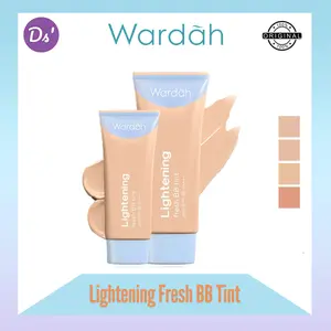 WARDAH BB Tint Lightening Fresh BB Tint - Base Makeup Super Ringan yang Diformulasikan dengan SPF 32 PA+++ dan Serum Niacinamide Untuk Hasil Makeup Flawless dan Cerah Foundation Tahan Air Keringat Tahan Lama Makeup
