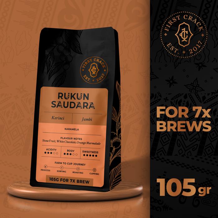 Gambar Jambi Rukun Saudara Coffee 105GR  - Single Origin Arabica Coffee - Biji Kopi / Bean dari First Crack Coffee Kota Administrasi Jakarta Utara Tokopedia