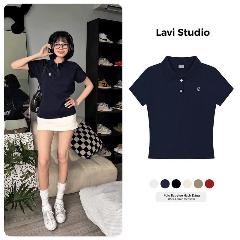 Áo POLO BABYTEE Local Brand Lavi Studio Unisex 100% Cotton/ Logo Thêu