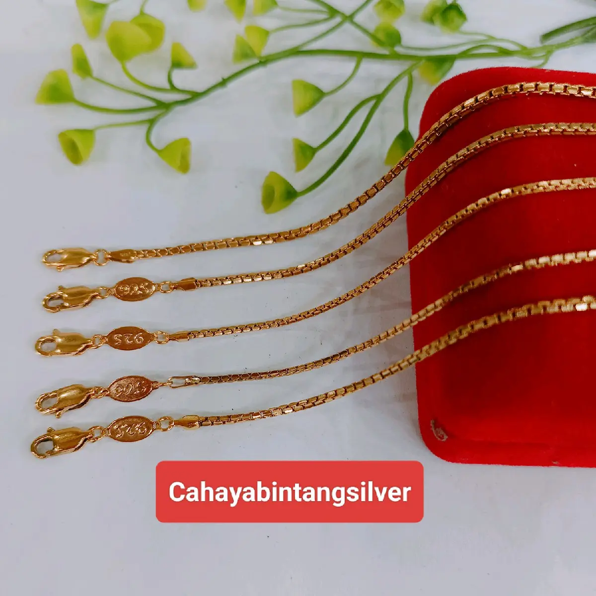 KALUNG ITALI SANTA CWE/CWO 45CM PERAK ASLI 925(BISA JUAL KEMBALI)