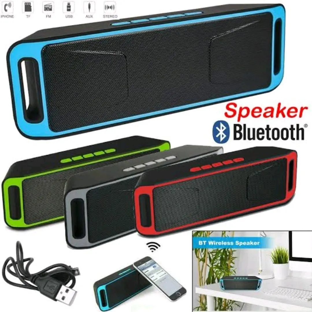 Speaker A2DP/SC208 Double Spiker Stereo Mega Bass Extra Bass High Quality Bluetooth Wireless Mini Music Box Lampu Led Portable Super Bass / Spiker CL 671 Aktif Super Bas Portable Musik Bok Blutut Mp3 Player Elektronik Hp