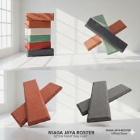 Gambar NIAGA JAYA ROSTER - Bata Tempel Beton, 24 x 7 x 1,7 Cm, Bata Homogen Beton, Warna | Putih | Terakota | Abu | Hitam. Bata Expose, Bata Dinding Exterior Dan Interior - Merah dari NIAGA JAYA ROSTER Kota Bekasi 1 Tokopedia