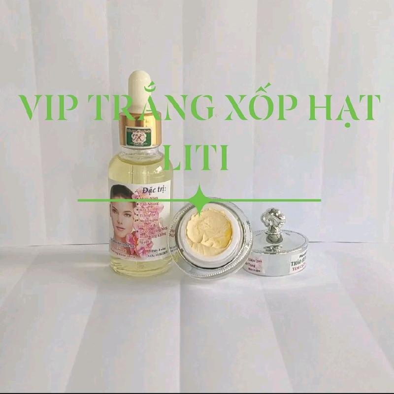 (Tặng kèm 1 Nạ)Combo VIP trắng giúp đẩy Nám nặng , Nám chân sâu, Mụn Thâm, Tàn Nhang ( Combo gồm 1 Nước 30ml --1 Kem dưỡng 5g)
