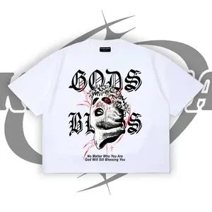 OverallDecking Cotton Cut T-Shirt cotton combed Gods Plan Bless V2