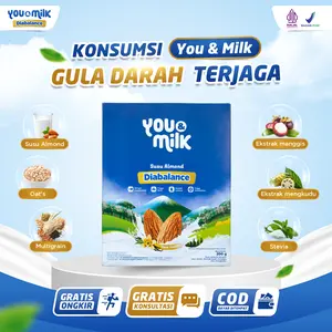 [ORIGINAL] You&Milk Diabalance - Susu Almond Herbal Untuk Mencegah Guldar Sejak Dini Bebas Gula Darah Stabil