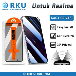Untuk Realme, perlindungan privasi kabin bebas debu kaca tempered anti-intip one-click film applicator, Untuk Realme 9 10 11 11x 12 12x 13 C2 3i 11 15 17 20 21 21y 25s 25y 30s 51 55 61 63 65 GT2 2Pro Master Neo2 Narzo 10a 20a 30 30a 50a Privacy