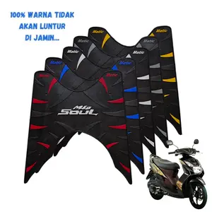 karpet motor Yamaha soul lama 2007-2011 / alas pijakan kaki motor Yamaha soul lama motif taring/bulat