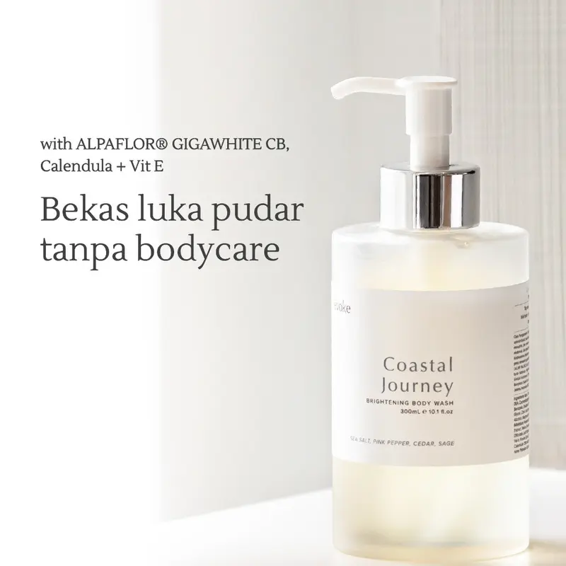 Sabun Mandi EVOKE Brightening Body Wash - Coastal Journey untuk Kulit Sensitif dan Luka Kering - Soap 2