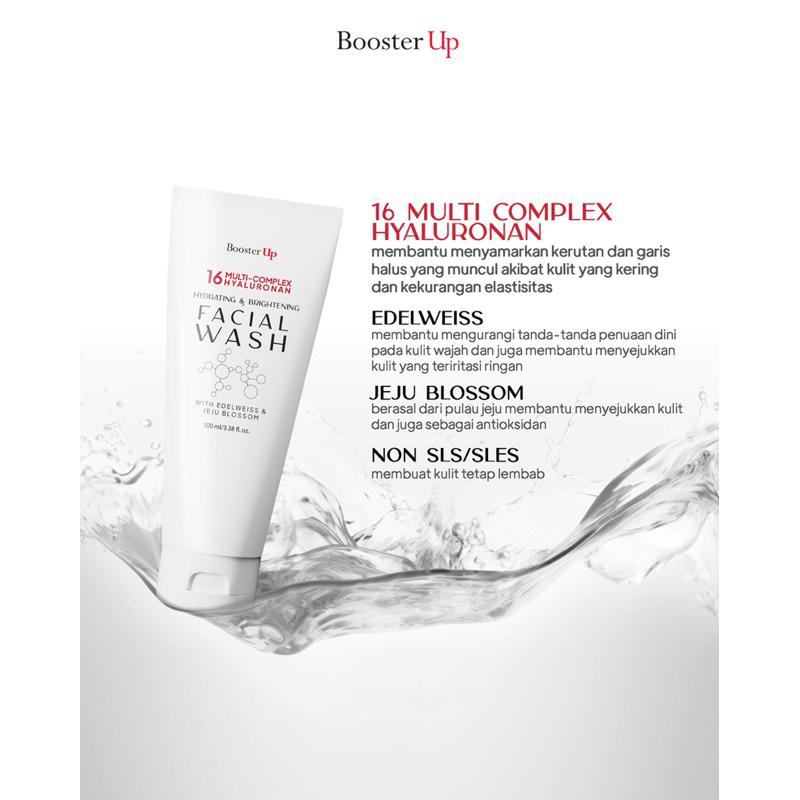 Product Introduction of Booster Up Ultimate Skincare by Glam Shine Face Wash Ecer pembersih wajah 1