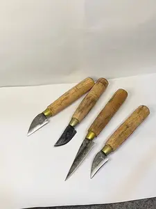 pisau serut bambu grafting okulasi bonsai bahan plat baja gagang kayu kuat