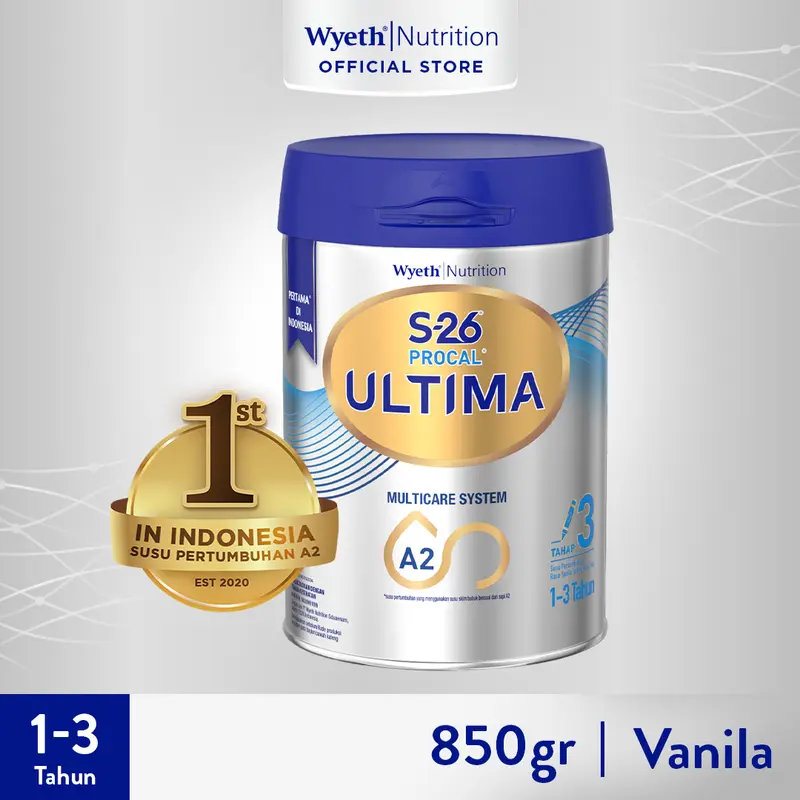 S-26 PROCAL ULTIMA Multicare System Susu Bubuk Formula 1-3Thn Vanila 850g 0