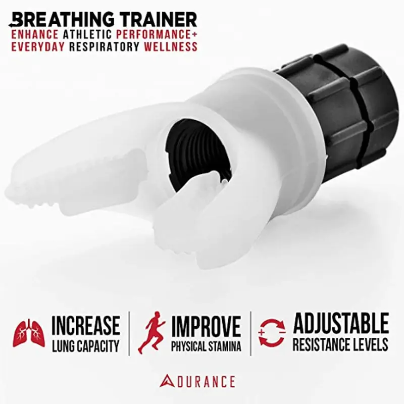 Lung Respirator Fitness Trainer Silikon Breathing Trainer Exercise Alat Latihan Respirator Peralatan 2