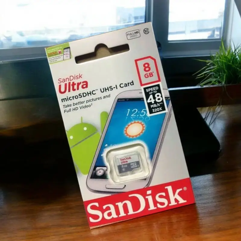 Sandisk Ultra 100MPS MicroSD UHS-I Card class 10 Micro SD 8GB kartu memory kartu memori