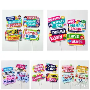 DEKORASI MARKET DAY PROPS PHOTOBOOTH