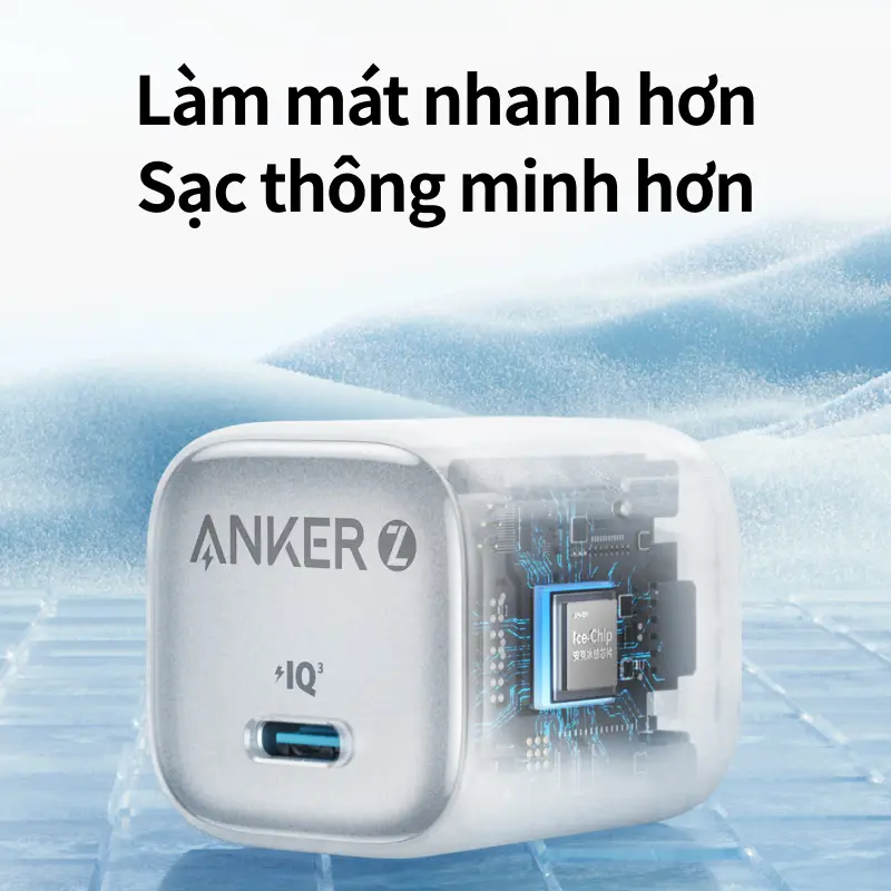 Củ Sạc Nhanh Anker Zolo GaN 20W/30W | 1Cổng USB-C | Chân Gập Nhỏ Gọn | Công Nghệ PowerIQ 3.0 | Sạc Nhiệt Độ Thấp - A26999/8 | BigBuy360 - bigbuy360.vn