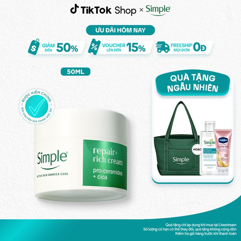 Kem Dưỡng Simple Phục Hồi Pro-ceramided 50ml