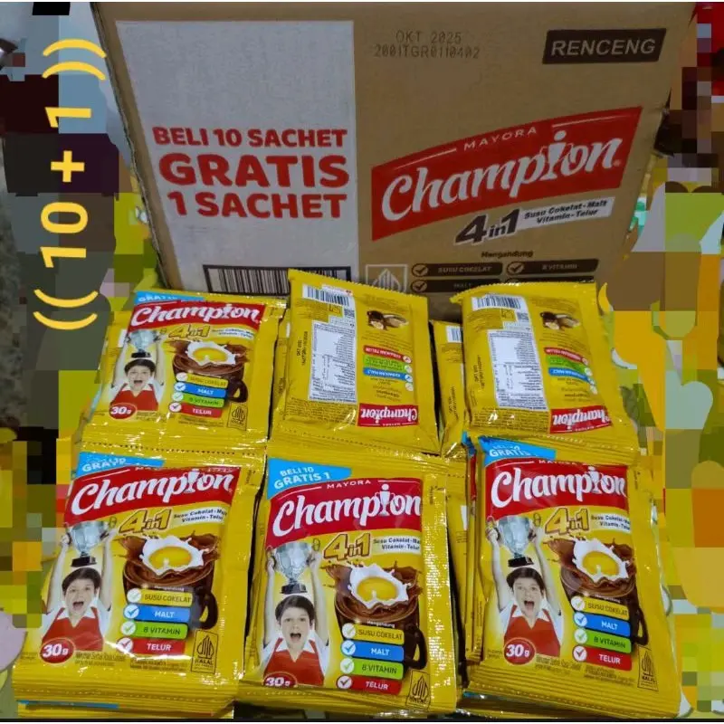 Energen Champion Flag Meal kopi murni kopi tubruk matahari kopi hitam renceng