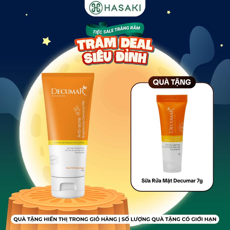[MUA 1 TẶNG 1] Sữa Rửa Mặt Decumar THC 50g | HASAKI BEAUTY