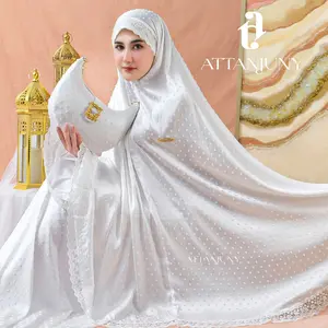 ATTANJUNY - Mukena Dewasa Renda Mewah 3IN1 Bahan Silk Uragiri Zayna Series Cantik Nyaman Lembut