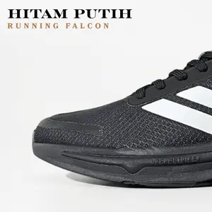 Legia Running Falcon Hitam Putih, Sepatu Sneakers Running Sport Cocok Untuk Pria dan Wanita