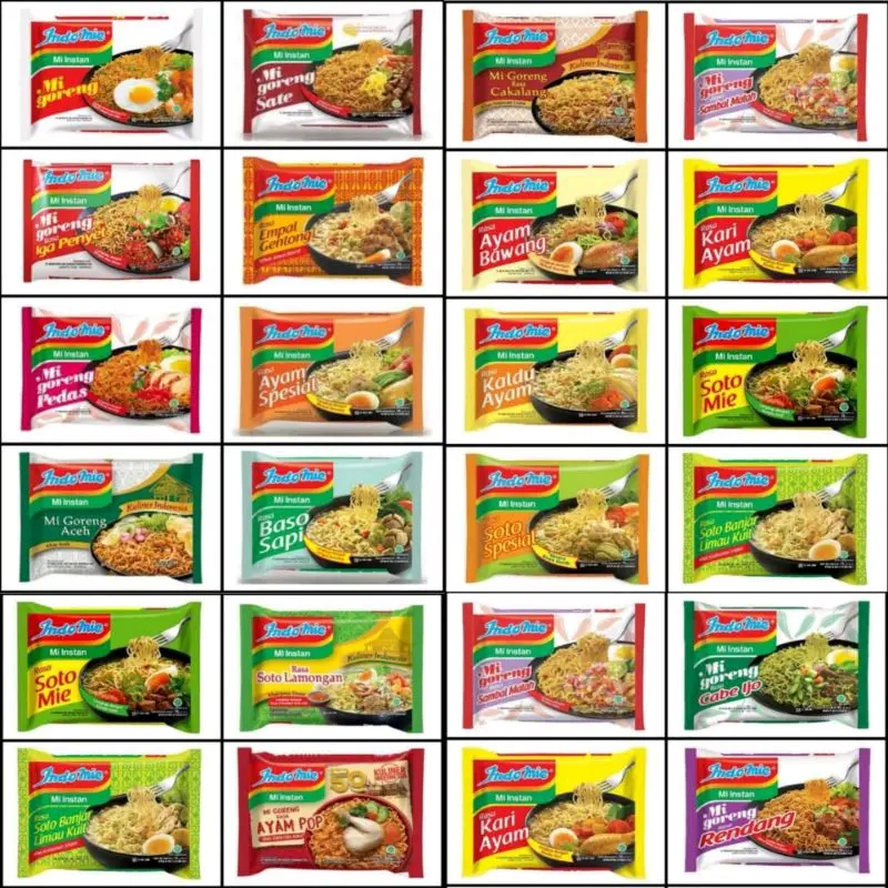 Indomie mie instan semua rasa isi 5 bungkus