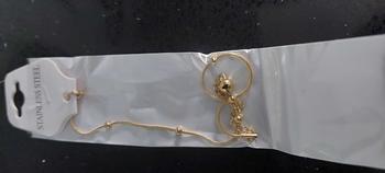 Product Review of Titanium Steel Gold Anklet Female High Sense Anklet Light Luxury Temperament Fashion Ankle Chain from N**🇬 0