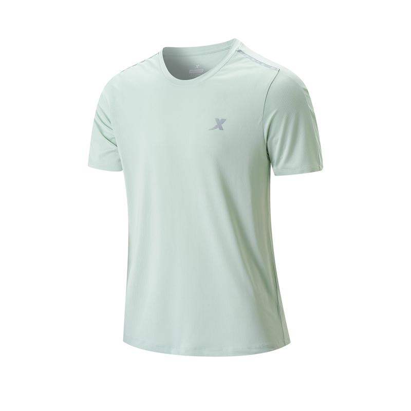 Product Introduction of 878229010132 XTEP Men Short Sleeve Knitted Sweater Quick Drying Round Neck Comfortable Leisure 34