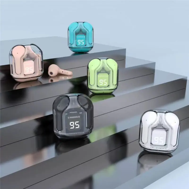 Headset Bluetooth TWS K3 Air31 Wireless Earphone Headphone dengan LED Display Transparan dan Hifi Sound Ponsel 1