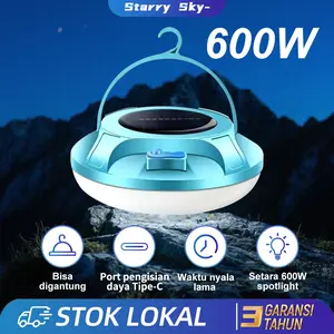 Lampu Emergency UFO Gantung Solar Lampu Emergency tahan air Lampu solar gantung Lampu camping