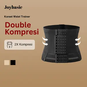 Joybasic Korset Waist Trainer Dengan Pengait Kompresi Ekstra Joybasic Korset Waist Trainer Dengan Pengait Kompresi Ekstra