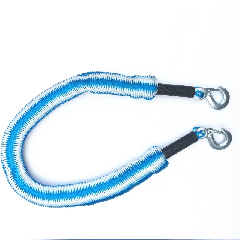 Vehicles Car Trailer Towing Rope Recovery Tow Strap with Hooks Random Colors