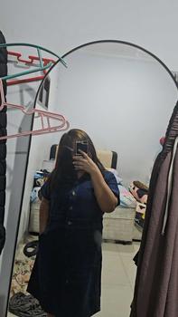 Product Review of Dress Jeans Wanita Full Kancing Aktif Bisa Busui V-17 from ** 0