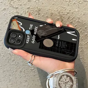 Casing Hp Untuk OPPO A15 A15s A35 Case HP pola Bunga wajah tersenyum Cesing Casing sederhana Kesing Silikon lunak Kasing baru Softcase