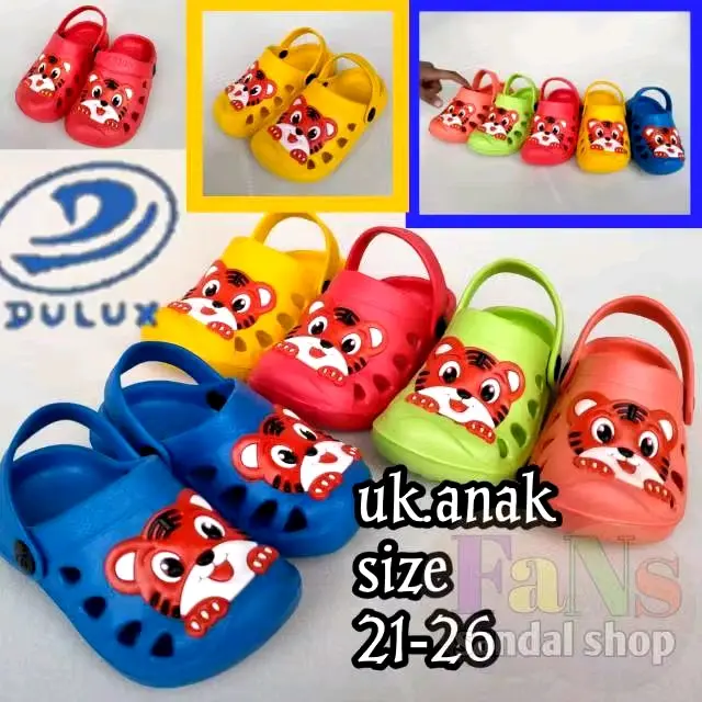 Sandal baim balita lucu motif harimau (008e)