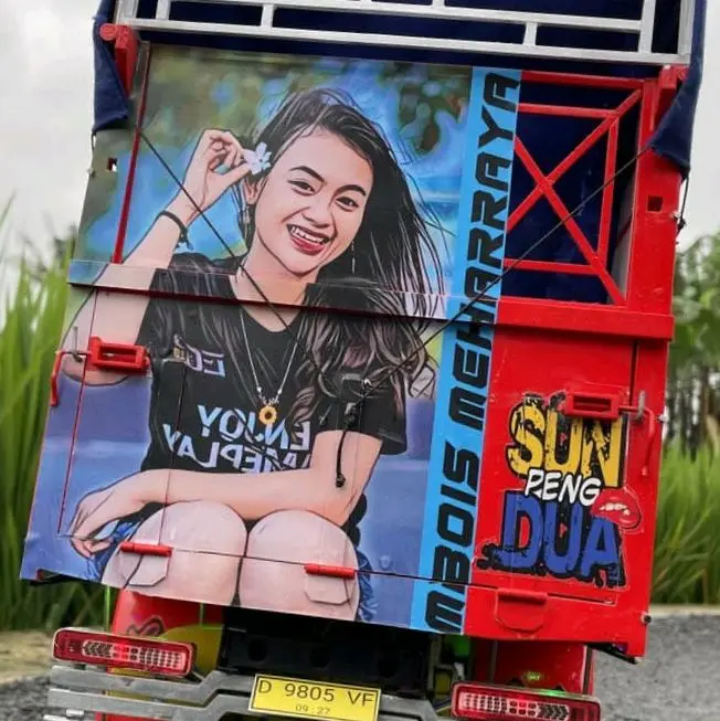 Mainan Truk Oleng anak-anak Full Variasi Lampu Bonus Terpal rc excavator Miniatur 3
