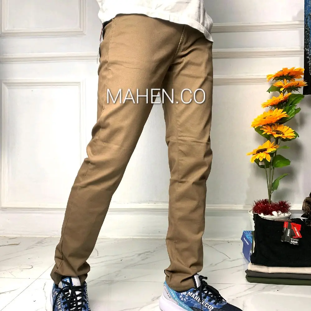 CELANA CHINO PANJANG PRIA  GEFALIANO SLIM-FIT MELAR STREACH NYAMAN ELASTIS TEBAL Dewasa Combed Twill Diamond