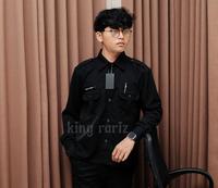 Gambar KEMEJA SERAGAM DINAS PRIA KEMEJA PDH LENGAN PANJANG/PENDEK - HITAM PENDEK, S dari Tugu olshop Kab. Bandung 2 Tokopedia