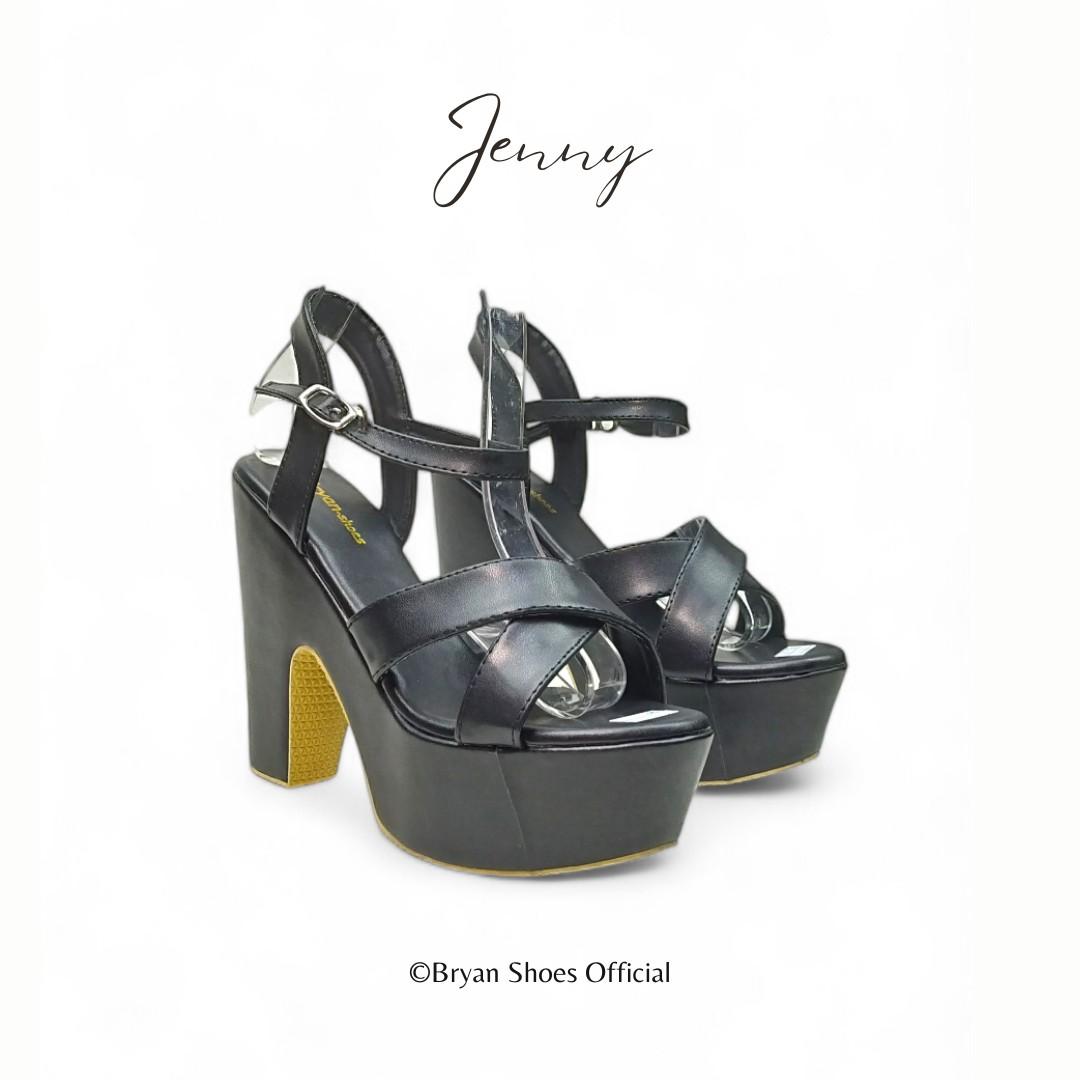 Bryan Jenny Platform Sandal High Heels Wanita tali 12cm Silang Hak tinggi tahu Shoes Hitam Putih sepatu cewek retro chunky Black hils Sendal Perempuan buat wisuda graduation wedges antiselip moca ootd pesta gemes cewe Antislip Fashion Show Catwalk Wedding Bryan Jenny Platform Sandal High Heels Wanita tali 12cm Silang Hak tinggi tahu Shoes Hitam Putih sepatu cewek retro chunky Black hils Sendal Perempuan buat wisuda graduation wedges antiselip moca ootd pesta gemes cewe Antislip Fashion Show Catwalk Wedding