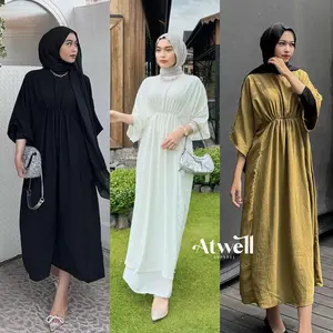 Raia Midi Dress ( Kaftan ) - Atwell Apparel - Kaftan Gamis Lebaran Muslim Wanita Mewah
