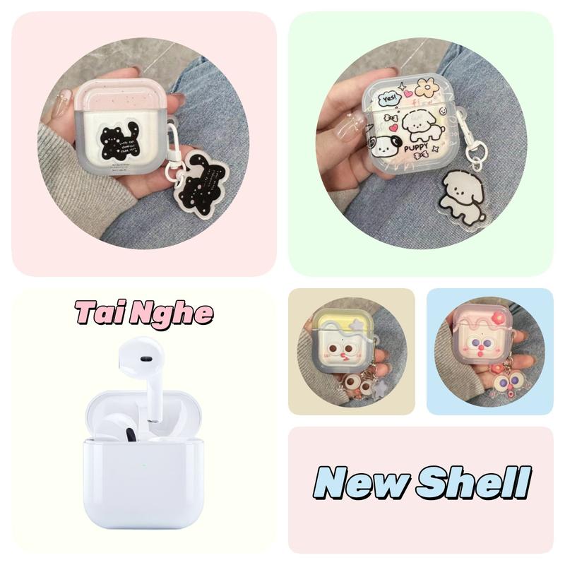 TWS Pro 4 Tai Nghe+Vỏ bảo vệ dễ thương, Dành Cho Android / iOS, Tai Nghe Không Dây, Tai Nghe Nhét Tai, Có Mic, Điều Khiển Cảm Ứng, Trên Tai, Chức Năng Khử Tiếng Ồn Bluetooth Nghe Nhạc