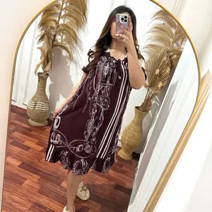 PHS-Daster Fuji Bahan Rotary Sritex Ld 110  Pj 110 muat sampai BB 75kg Piyama Tidur Dress Wanita