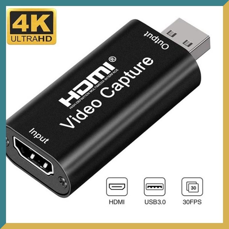 Capture Card HDMI USB 3.0/2.0 Hỗ Trợ 4K 1080P, Ghi Hình Livestream Cho PS4…
