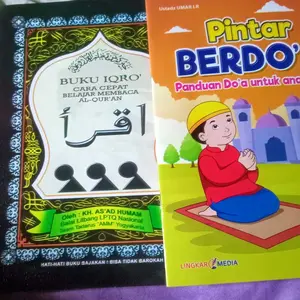 Buku Ikro & Doa Paket 2 Buku Ukuran Besar Panduan Doa Anak & Belajar Huruf Arab dengan Garansi Kalam 1 pcs