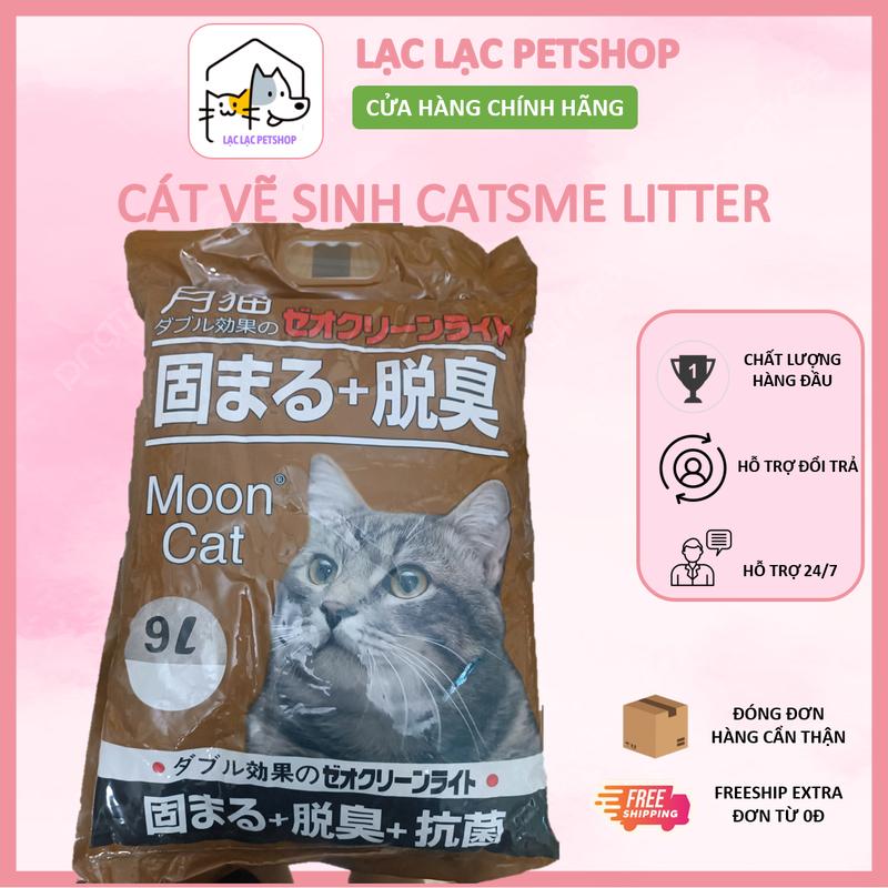Cát vệ sinh cho mèo Moon cat Vón Cục Nhanh - Khử mùi tốt - Ít bụi - Nhật đen