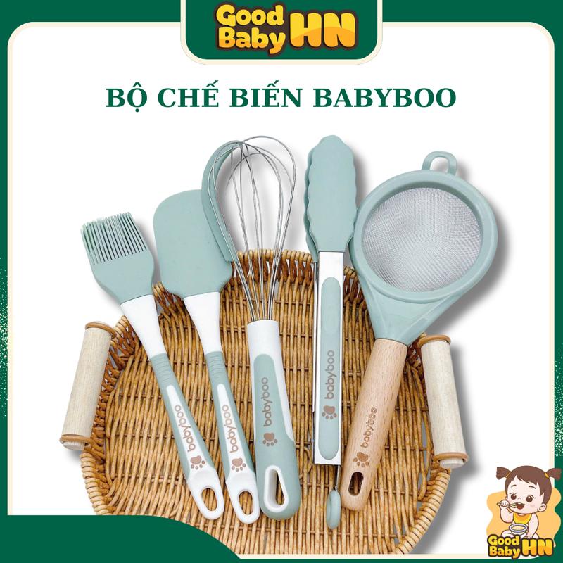  Bộ 5 Dụng Cụ Babyboo Chế Biến Đồ Ăn Dặm Thông Minh Cho Bé 