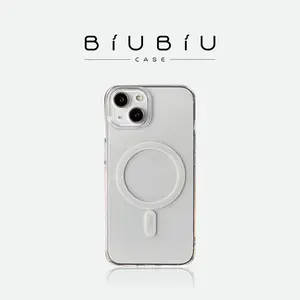 【New 】BIU BIU CASE  Magsafe Clear  iPhone  11 12 13 14 PRO MAX 7 8 SE 2024 7+ 8+ X XS XR XS MAX Silikon  Magnetic Wirelles Clear Slim Case