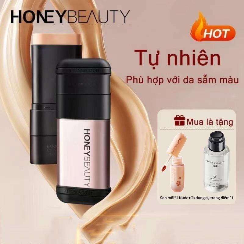  Kem Nền Dạng Thỏi HONEY BEAUTY 2 Trong 1 Bao Gồm Kem Nền Và Cọ Lâu Trôi Trong 8 Giờ Lì Và Không Thấm Nước 12,5g Mua 1 Tặng 2 Chương Trình Mua Một Tặng Hai  Thanh Toán Khi Nhận Hàng  