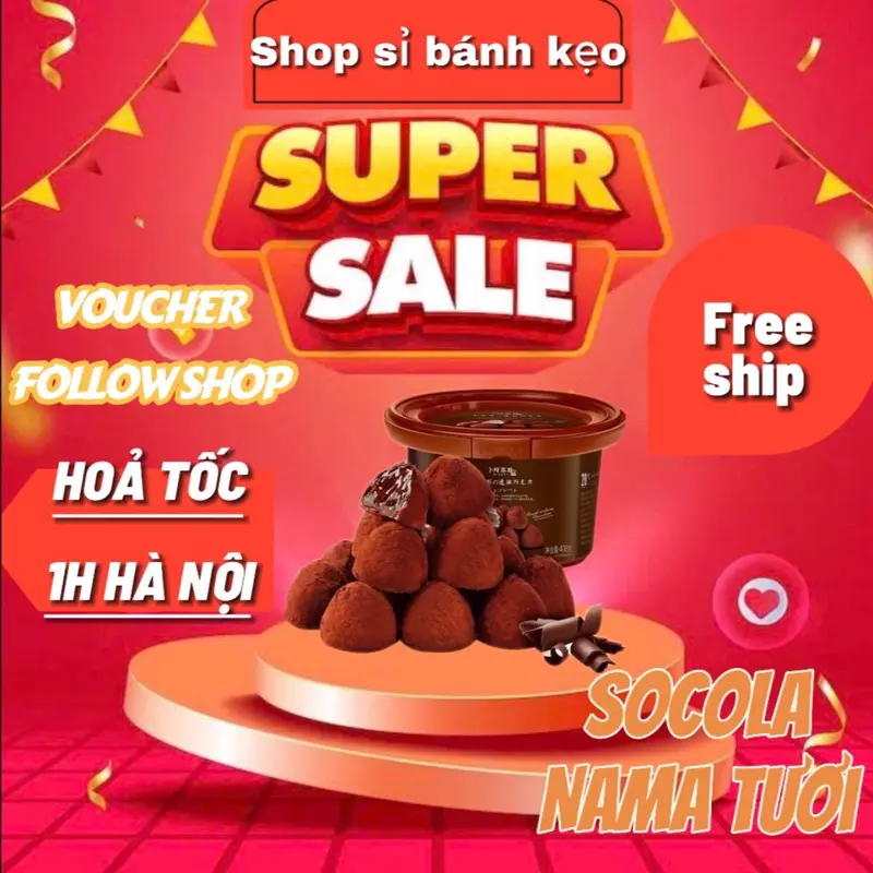 Socola tươi Nama hàng chuẩn nội địa (408g) manna sôcôla halal